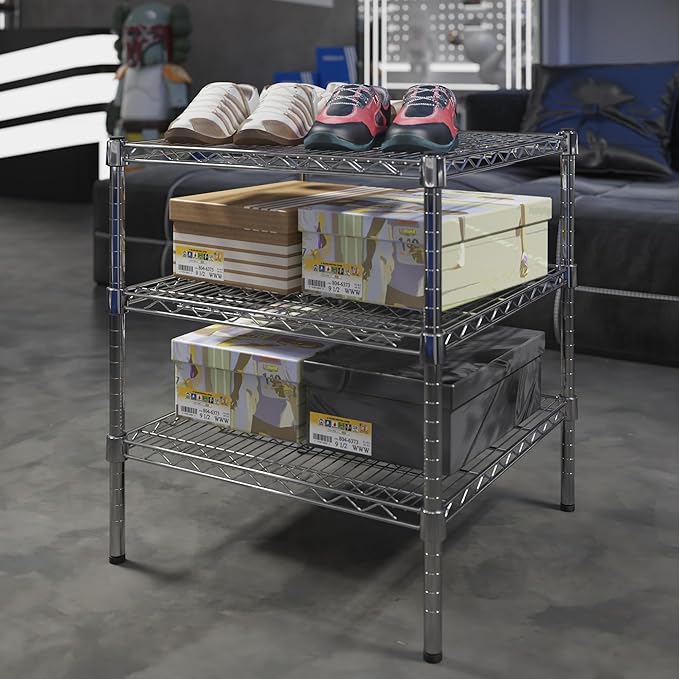 Regal Altair 24" Deep x 24" Wide x 27" Height Wire Shelving Kit | 3-Tier | NSF Commercial Storage Rack Unit