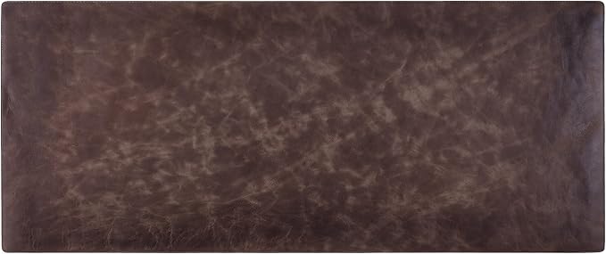 Node Leather Calfskin Leather Desk Pad – Executive Office Desk Mat with Non-Slip Bottom – Smooth Surface for Mouse & Keyboard – Wide Desk Protector 15 3/4" x 38"