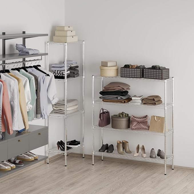 Regal Altair 14" Deep x 48" Wide x 54" Height Wire Shelving Kit | 4-Tier | NSF Commercial Storage Rack Unit
