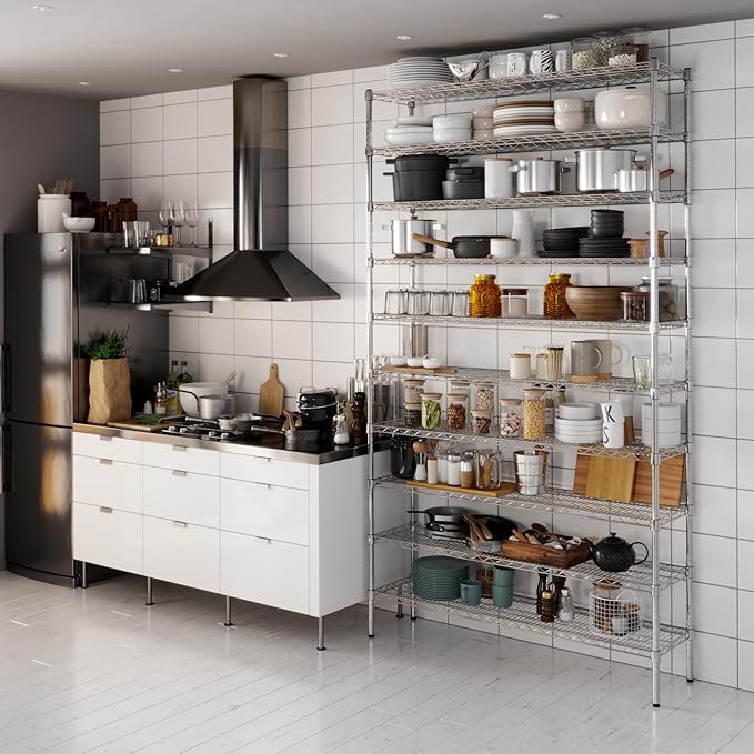 Regal Altair 14" Deep x 54" Wide x 96" Height Wire Shelving Kit | 10-Tier | NSF Commercial Storage Rack Unit
