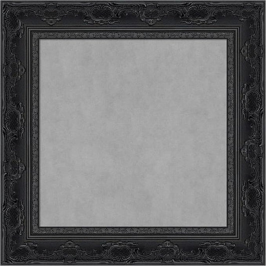 Amanti Art Black Framed Magnetic Board 16x16 X-Small Vision Board for use with Magnets, 100% Metal Sheet to Display Items as Office Decor or for Home Organization in mudroom, Kitchen or Kids Room