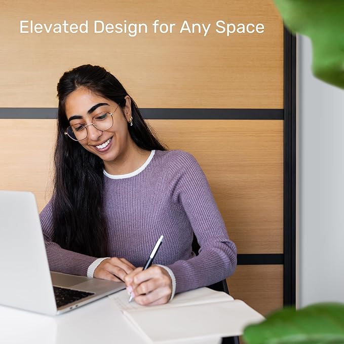 Stand Up Desk Store Beechwood Aesthetic Modular Walls | 70" W x 70" H Modular Room Dividers with Natural-Looking Woodgrain Finish for Offices, Classrooms, and More