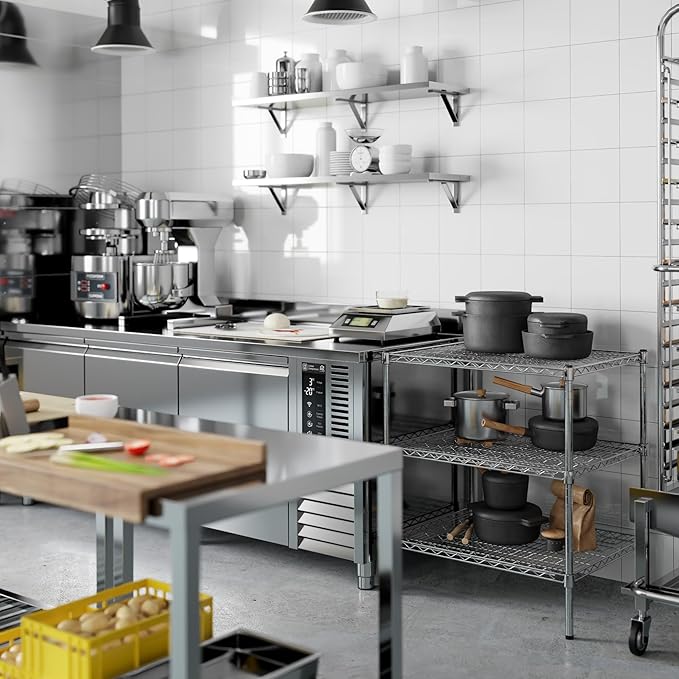 Regal Altair 24" Deep x 30" Wide x 34" Height Wire Shelving Kit | 3-Tier | NSF Commercial Storage Rack Unit