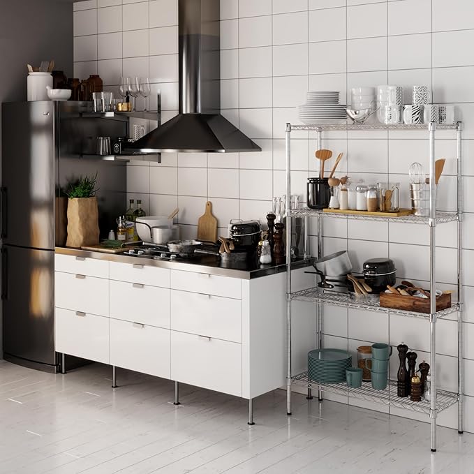Regal Altair 14" Deep x 36" Wide x 64" Height Wire Shelving Kit | 4-Tier | NSF Commercial Storage Rack Unit