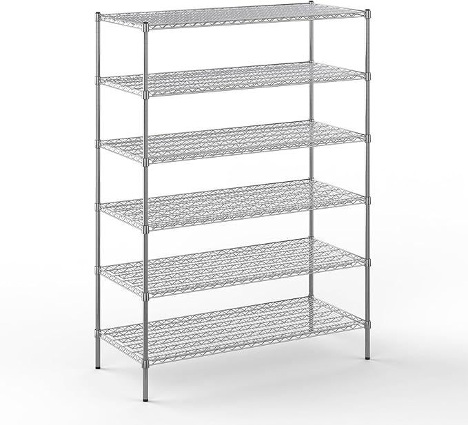 Regal Altair 24" Deep x 54" Wide x 74" Height Wire Shelving Kit | 6-Tier | NSF Commercial Storage Rack Unit