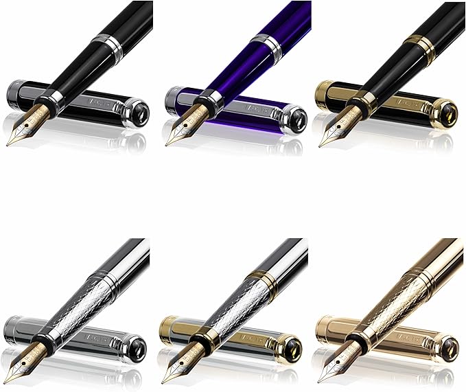 FANSTIK Customized Luxury Fountain pen, fancy gift set for women, Professional executive pen gift set for men and Woman (B Lux Fountain Set)