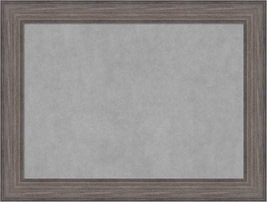 Amanti Art Grey Framed Magnetic Board 25x33 Medium Vision Board for use with Magnets, 100% Metal Sheet to Display Items as Office Decor or for Home Organization in mudroom, Kitchen or Kids Room