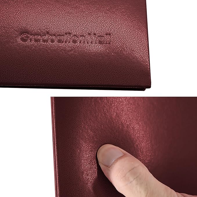 GraduationMall 8.5"x11" Smooth Padded Diploma Cover Certificate Holder Maroon,12-Packs