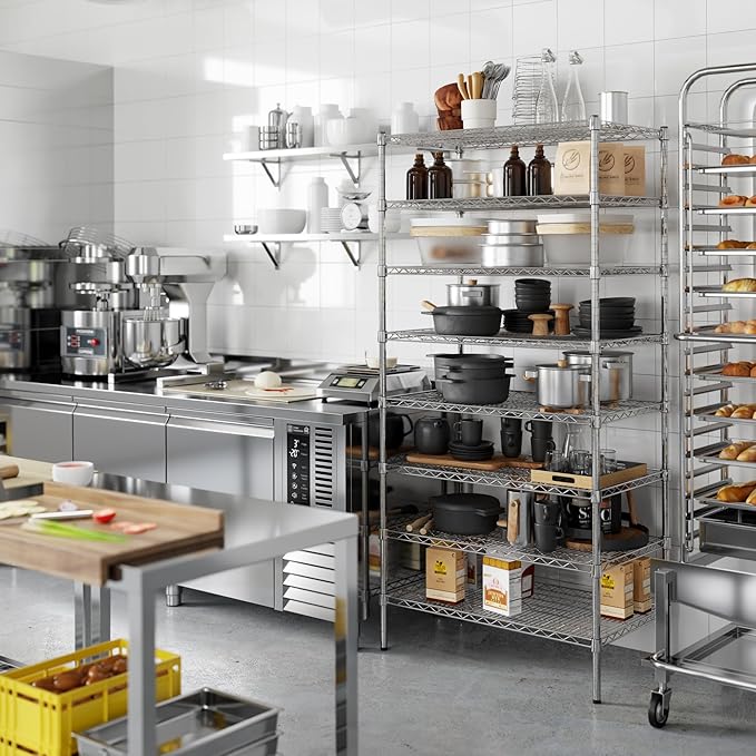 Regal Altair 21" Deep x 36" Wide x 74" Height Wire Shelving Kit | 8-Tier | NSF Commercial Storage Rack Unit