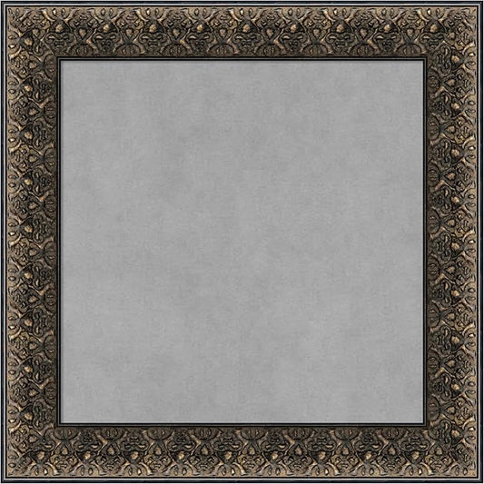 Amanti Art Black Framed Magnetic Board 21x21 Small Vision Board for use with Magnets, 100% Metal Sheet to Display Items as Office Decor or for Home Organization in mudroom, Kitchen or Kids Room