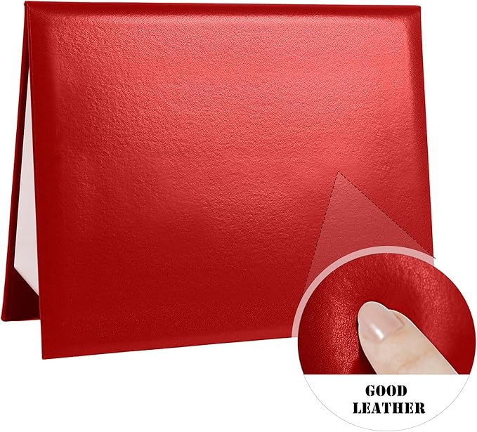 Diploma Cover 8.5” x11” Diploma Holder of Graduation Leatherette Padded Certificate（Tent Style),20-Pack