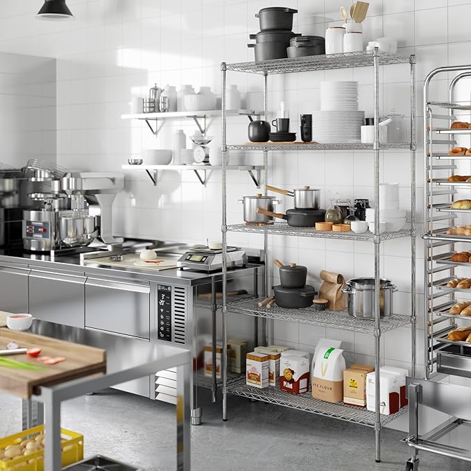 Regal Altair 18" Deep x 42" Wide x 86" Height Wire Shelving Kit | 5-Tier | NSF Commercial Storage Rack Unit