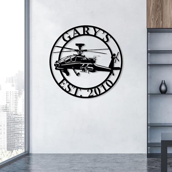 Personalized Metal Airplane Wall Art, Airplane Name Sign, Customized Pilot Name Sign, Airplane Hangar Sign Decor, Aviation Home Office Decor, Large Outdoor Decor, Pilot Gifts, Aircraft Lovers Gift