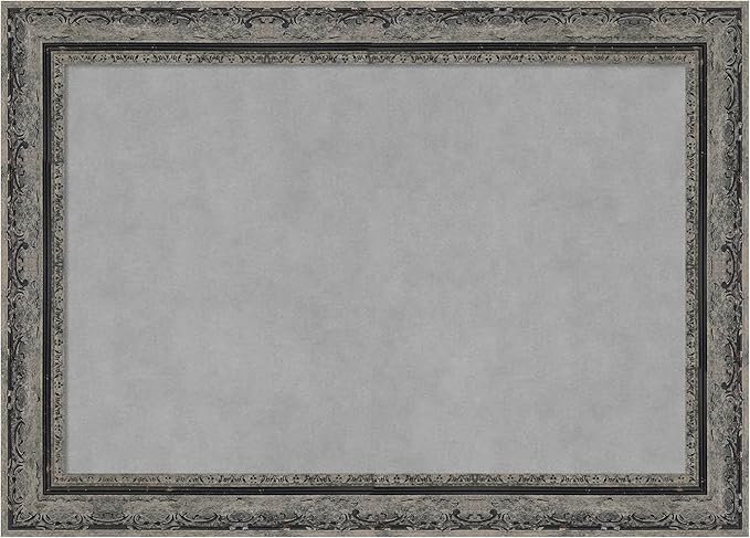 Amanti Art Black Framed Magnetic Board 20x28 Medium Vision Board for use with Magnets, 100% Metal Sheet to Display Items as Office Decor or for Home Organization in mudroom, Kitchen or Kids Room