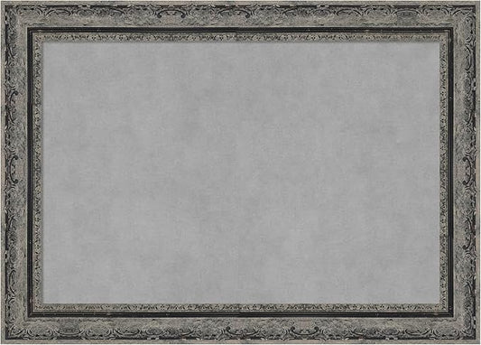 Amanti Art Black Framed Magnetic Board 20x28 Medium Vision Board for use with Magnets, 100% Metal Sheet to Display Items as Office Decor or for Home Organization in mudroom, Kitchen or Kids Room