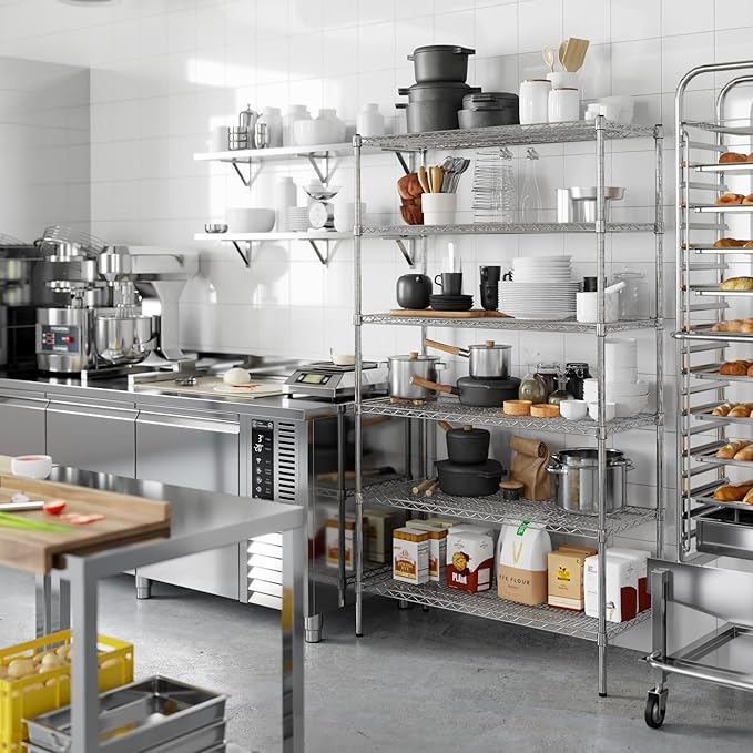 Regal Altair 18" Deep x 42" Wide x 74" Height Wire Shelving Kit | 6-Tier | NSF Commercial Storage Rack Unit