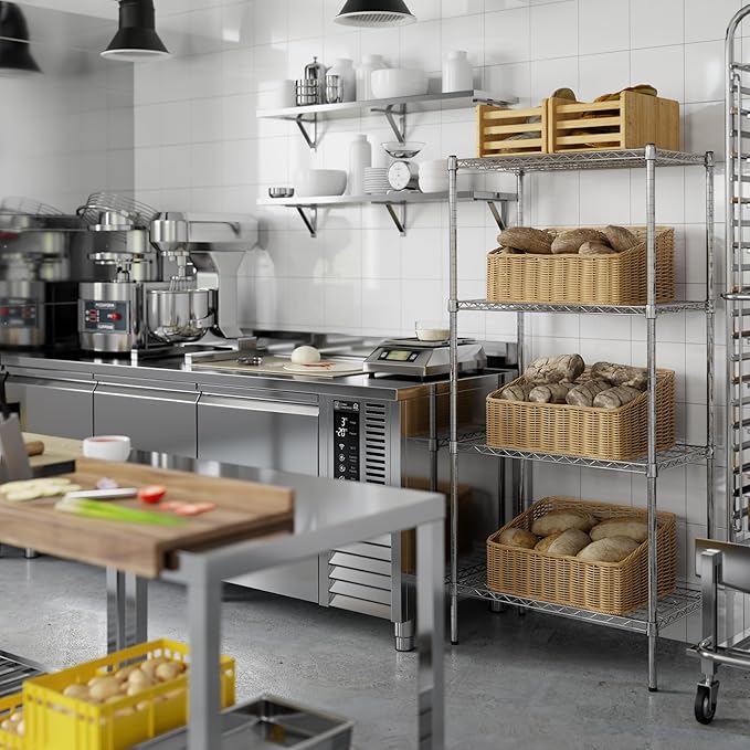 Regal Altair 18" Deep x 30" Wide x 64" Height Wire Shelving Kit | 4-Tier | NSF Commercial Storage Rack Unit