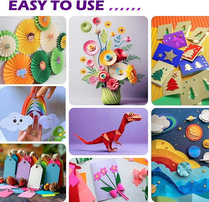 800 Sheets 8.5" X 11" Colored Cardstock, 80 Assorted Colors 180 GSM/65 LB Construction Paper Card Stock Printer Paper for Printing, Card Making, DIY Crafts, Kids School Supplies,Party Decorations