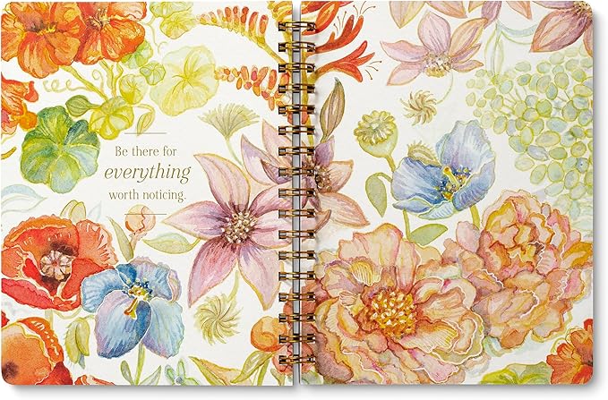 Compendium Spiral Notebook – Seek Out Beauty Where It Lives. – A Designer Spiral Notebook with 192 Lined Pages, College Ruled, 7.0" W x 9.25" H