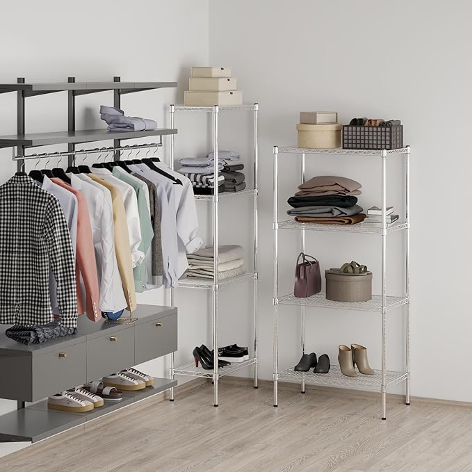Regal Altair 18" Deep x 30" Wide x 64" Height Wire Shelving Kit | 4-Tier | NSF Commercial Storage Rack Unit