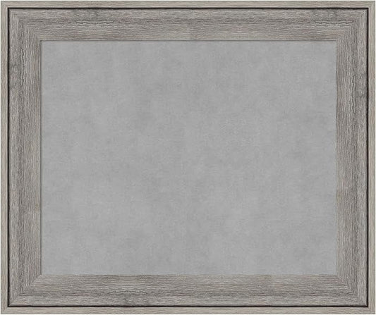 Amanti Art Grey Framed Magnetic Board 21x25 Small Vision Board for use with Magnets, 100% Metal Sheet to Display Items as Office Decor or for Home Organization in mudroom, Kitchen or Kids Room