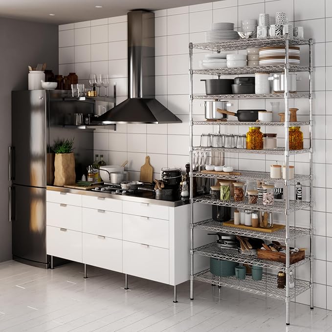 Regal Altair 18" Deep x 36" Wide x 86" Height Wire Shelving Kit | 10-Tier | NSF Commercial Storage Rack Unit