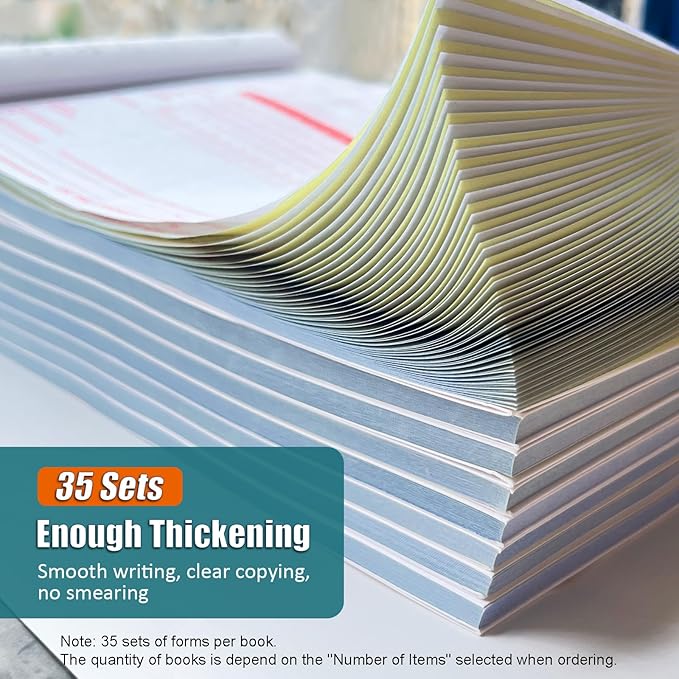 Daily Log Books for Truck Drivers with 7 & 8 Day Recap, 1 Pack 35 Sets of Forms, 2-Ply Carbonless, 8.5" x 5.5" Paper Logs for Truckers, Meet FMCSA Requirements