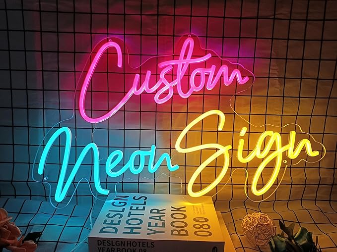 Custom Neon Sign,Gifts for girl,kids,Christmas, Wedding Party,Family,Bar,Salon.led sign &Company Logo or Business Name light sign,birthday present.