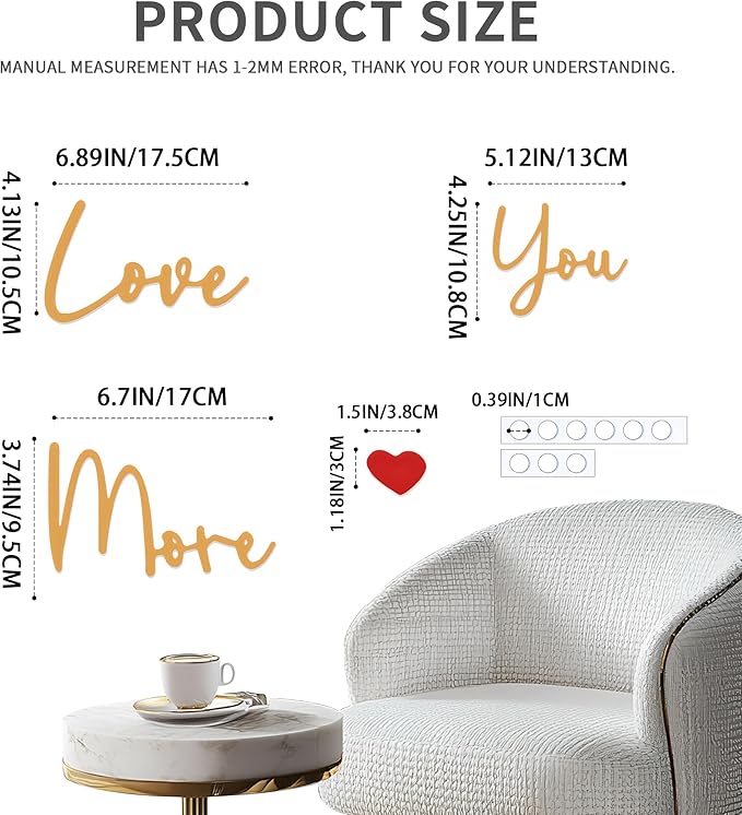 Love You More Wood Sign Home Decor Boho Decor Wall Decor Express Love and Warm for Your Family Lovers Wall Art Gift Hallway Entryway Door Farmhouse Valentine Decors Bedroom Above Bed Topper Decoration