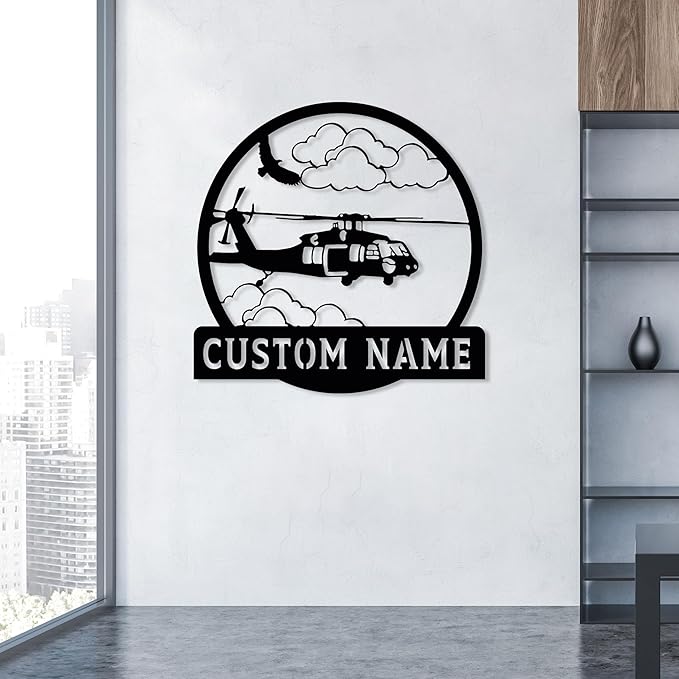 Personalized Metal Airplane Wall Art, Airplane Name Sign, Customized Pilot Name Sign, Airplane Hangar Sign Decor, Aviation Home Office Decor, Large Outdoor Decor, Pilot Gifts, Aircraft Lovers Gift