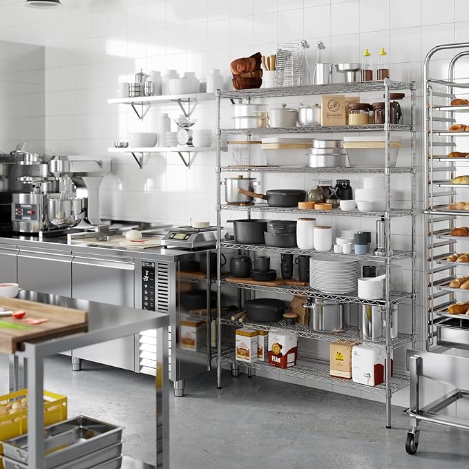 Regal Altair 14" Deep x 48" Wide x 74" Height Wire Shelving Kit | 8-Tier | NSF Commercial Storage Rack Unit