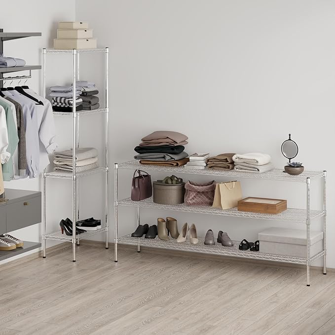 Regal Altair 18" Deep x 72" Wide x 34" Height Wire Shelving Kit | 3-Tier | NSF Commercial Storage Rack Unit