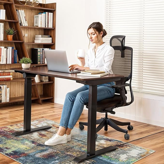 Anidaroel 36"x60" Chair Mat for Hardwood Floor, Anti-Slip Desk Chair Mat for Hardwood, Under Desk Rug for Rolling Chair, Low Pile Carpet Protector Mat for Office Chair