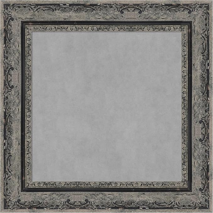 Amanti Art Black Framed Magnetic Board 16x16 X-Small Vision Board for use with Magnets, 100% Metal Sheet to Display Items as Office Decor or for Home Organization in mudroom, Kitchen or Kids Room