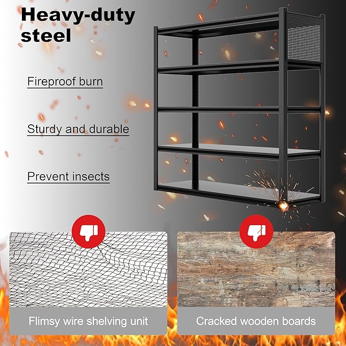 Storage Shelves with Pegboard,59"W 24"D Heavy Duty Garage Shelving Units and Storage,Metal Shelving Adjustable Shelves,Garage Storage Rack,Industrial Utility Shelf Organization For Kitchen,Pantry