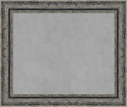 Amanti Art Black Framed Magnetic Board 20x24 Small Vision Board for use with Magnets, 100% Metal Sheet to Display Items as Office Decor or for Home Organization in mudroom, Kitchen or Kids Room