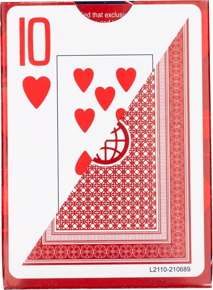 Classic Playing Cards 12 Pack, Jumbo Index, Red and Blue Casino Quality Bulk Playing Card Decks, Bulk Playing Cards for Poker, Black Jack, Euchre, Card Games, and Family Game Night