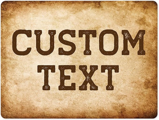 Custom Sign, Custom Street Sign, 11 Font Colors, 13 Font Styles, 4 Hole Options, 22 Sizes, 36x48 Inches, Rust Free DiBound, Fade Resistant, Made in USA by My Sign Center (Vintage)