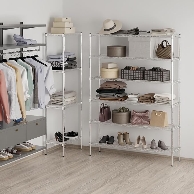 Regal Altair 14" Deep x 54" Wide x 74" Height Wire Shelving Kit | 6-Tier | NSF Commercial Storage Rack Unit