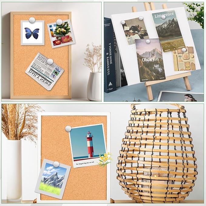 60 Pack Magnetic Pushpin, Magnetic Clips Magnet Thumb Tacks Magnet Tacks Push Pins for Cork Board Wall Bulletin Board Photo Wall