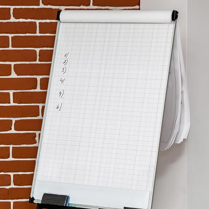 Fuyoooo 25 Sheet Graph Paper Pad 24" x 36" Large Graph 1" and 1/4" Ruled Grid Paper for Engineer Architect Designer Mathematician Draftsmen Sketch House Commercial Building Plan Drafting(White)