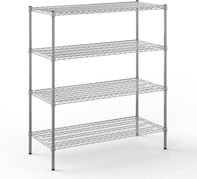 Regal Altair 21" Deep x 48" Wide x 54" Height Wire Shelving Kit | 4-Tier | NSF Commercial Storage Rack Unit
