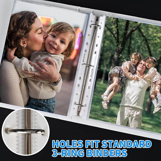 Sheet Protectors 200 Page,Page Protector 8.5" x 11" ，Upgraded Clear Plastic Page Protectors,for 3 Ring Binder, Top Loading Paper Protector with Reinforced Holes,Holds Multiple Sheets，Letter Size