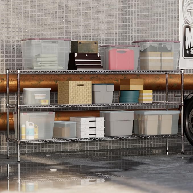 Regal Altair 14" Deep x 72" Wide x 34" Height Wire Shelving Kit | 3-Tier | NSF Commercial Storage Rack Unit