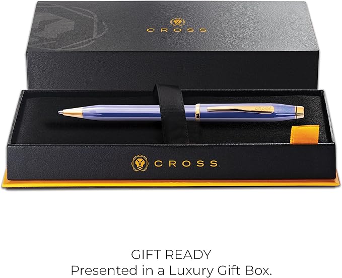 Cross Century II Lavender Blue with 23KT Gold Plated Appointments Ballpoint Pen