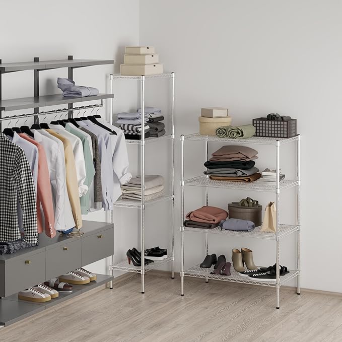 Regal Altair 21" Deep x 36" Wide x 54" Height Wire Shelving Kit | 4-Tier | NSF Commercial Storage Rack Unit