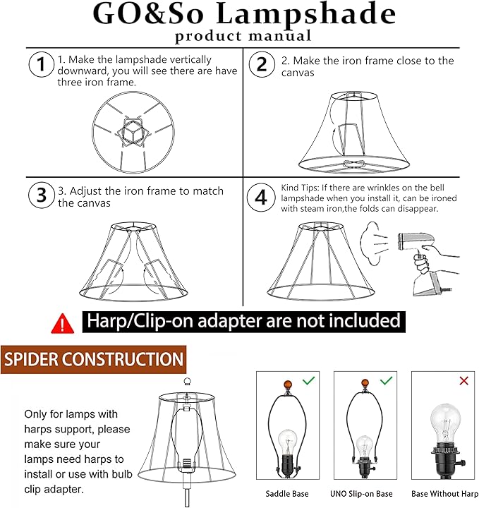 GOSO Set of 1 Leaf Scalloped Lamp Shade Blue, 6×13×9.8 Inch Spider Lamp Shade for Table Lamp,Floor Lamps Replacement Braids with Petal Edges,Easy Assembly Art Decor Bell Shades for Bedroom