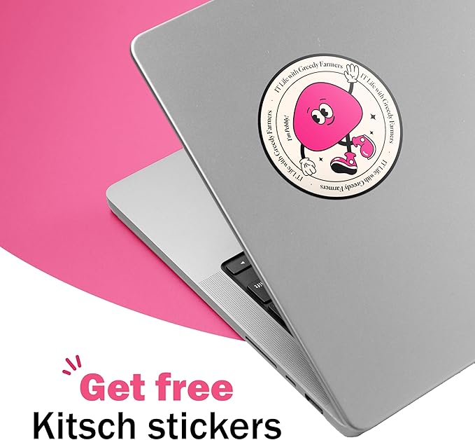 GREEDY FARMERS Mouse pad, Non-Slip Washable Waterproof Computer Mouse pad (Hot Pink)