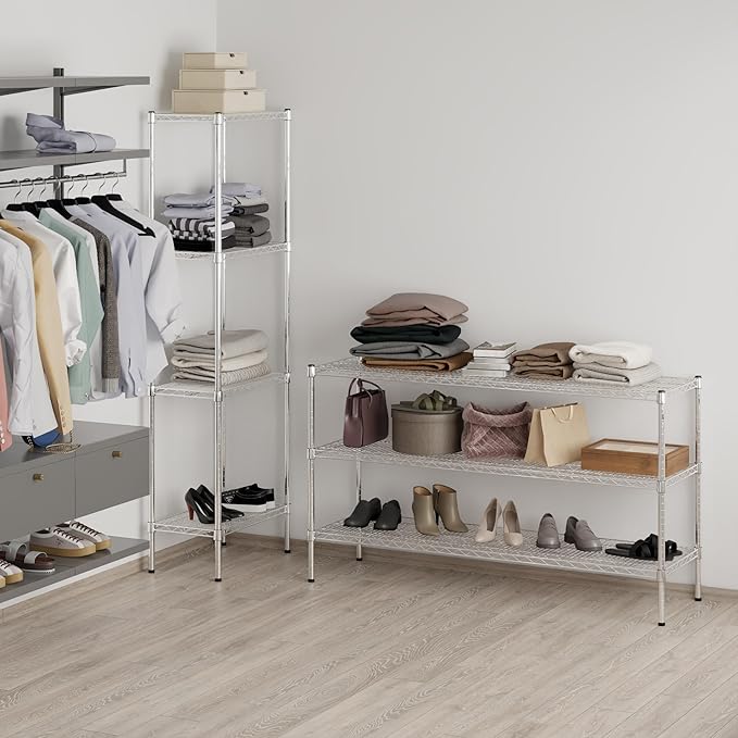 Regal Altair 18" Deep x 60" Wide x 34" Height Wire Shelving Kit | 3-Tier | NSF Commercial Storage Rack Unit