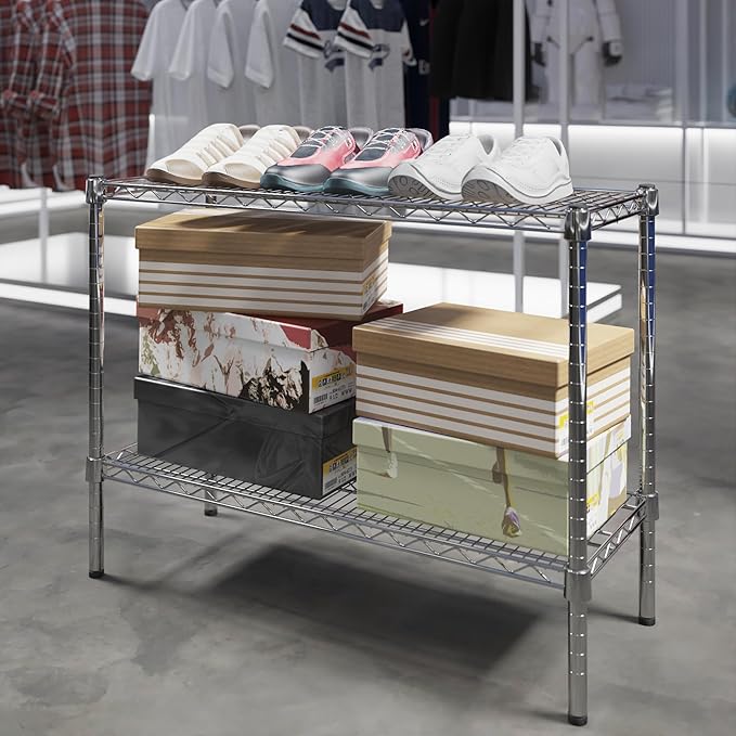 Regal Altair 14" Deep x 36" Wide x 27" Height Wire Shelving Kit | 2-Tier | NSF Commercial Storage Rack Unit